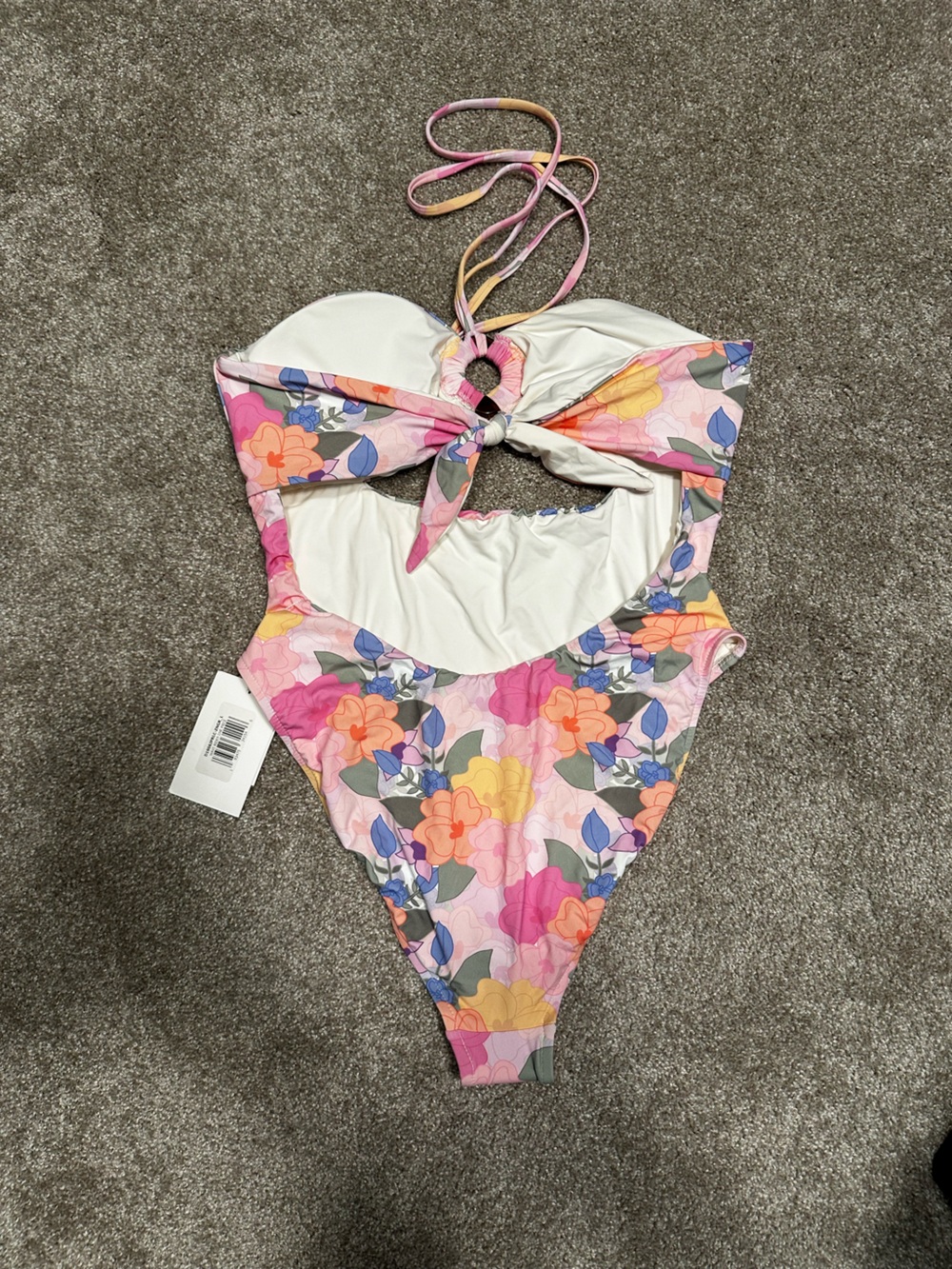 Dippin' Daisy's Floral One-Piece Swimsuit in Pink, Yellow, Orange - Picture 2 of 2